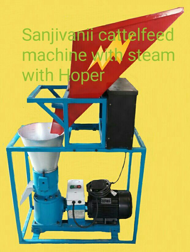 Pellet machine with Stimmer